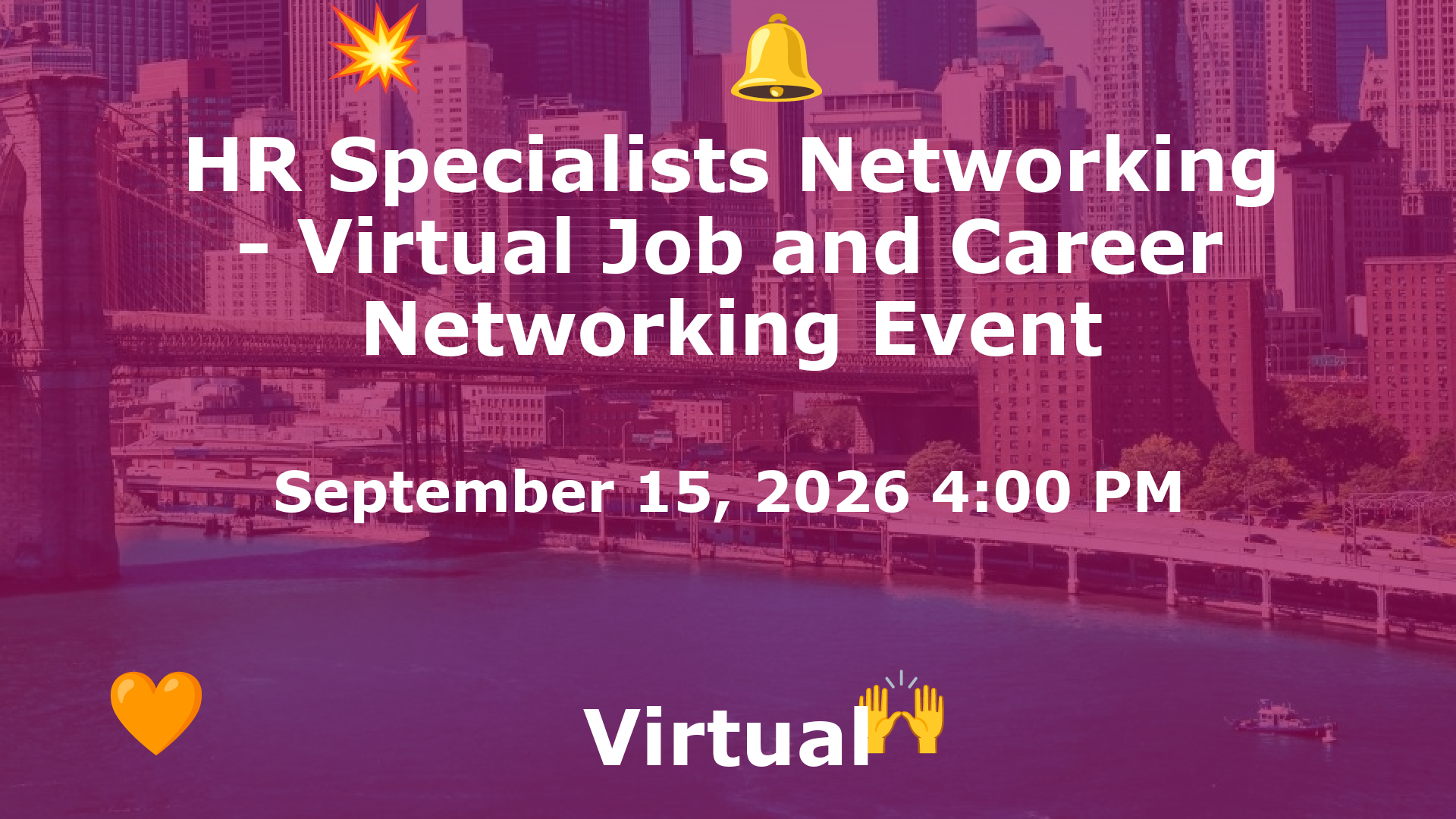 HR Specialists Networking - Virtual Job and Career Networking Event event image